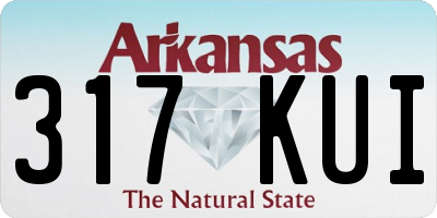 AR license plate 317KUI