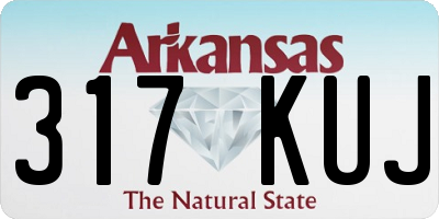 AR license plate 317KUJ
