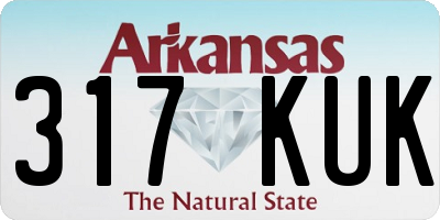 AR license plate 317KUK