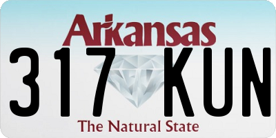 AR license plate 317KUN