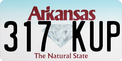 AR license plate 317KUP