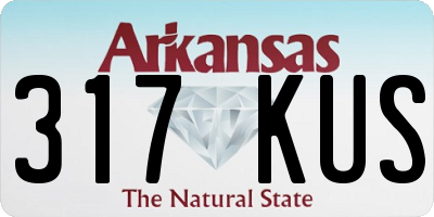 AR license plate 317KUS