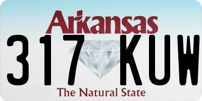 AR license plate 317KUW