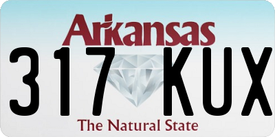AR license plate 317KUX