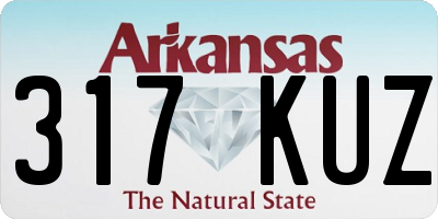 AR license plate 317KUZ