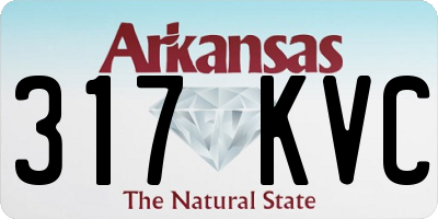 AR license plate 317KVC
