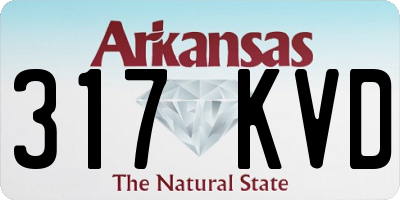 AR license plate 317KVD