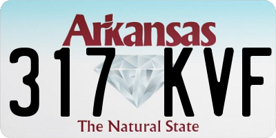 AR license plate 317KVF