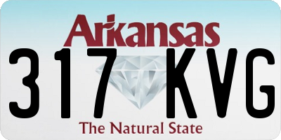 AR license plate 317KVG