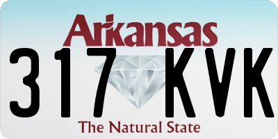 AR license plate 317KVK