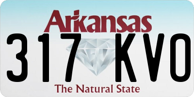 AR license plate 317KVO