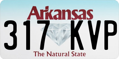 AR license plate 317KVP