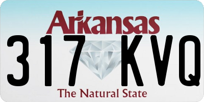 AR license plate 317KVQ