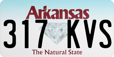 AR license plate 317KVS
