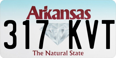 AR license plate 317KVT