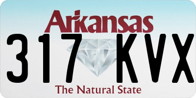 AR license plate 317KVX