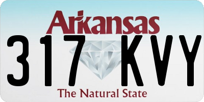 AR license plate 317KVY
