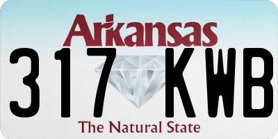 AR license plate 317KWB