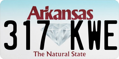 AR license plate 317KWE