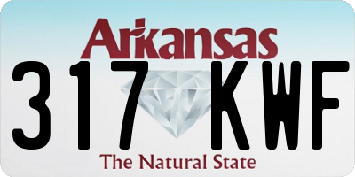 AR license plate 317KWF