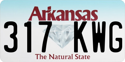 AR license plate 317KWG