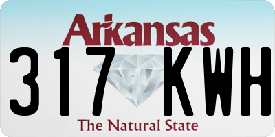 AR license plate 317KWH