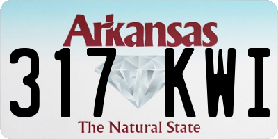 AR license plate 317KWI