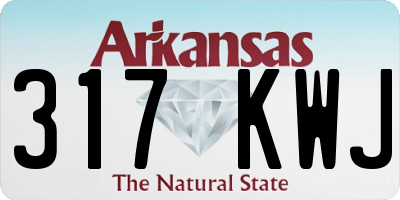 AR license plate 317KWJ
