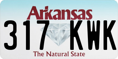 AR license plate 317KWK