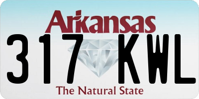 AR license plate 317KWL