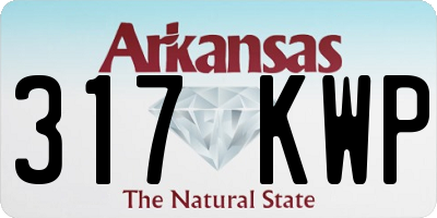 AR license plate 317KWP