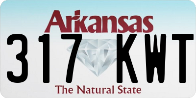AR license plate 317KWT