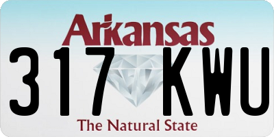 AR license plate 317KWU