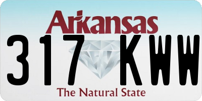 AR license plate 317KWW