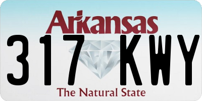 AR license plate 317KWY