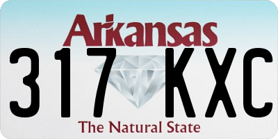 AR license plate 317KXC