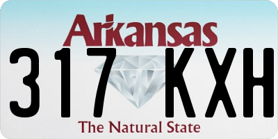 AR license plate 317KXH