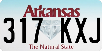 AR license plate 317KXJ