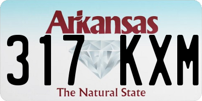 AR license plate 317KXM