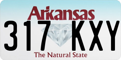 AR license plate 317KXY