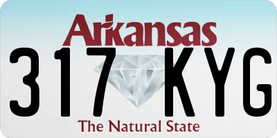 AR license plate 317KYG