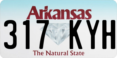 AR license plate 317KYH