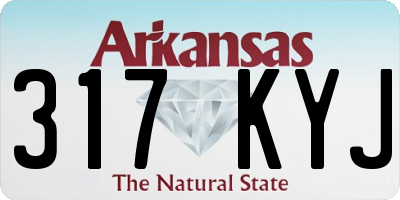 AR license plate 317KYJ