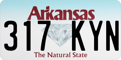 AR license plate 317KYN