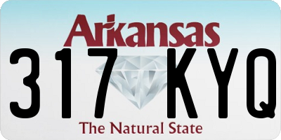 AR license plate 317KYQ