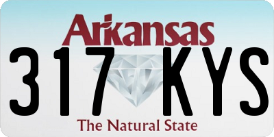 AR license plate 317KYS