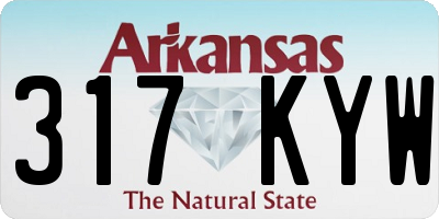 AR license plate 317KYW