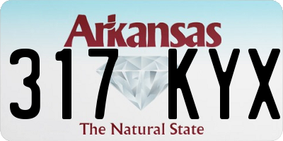 AR license plate 317KYX