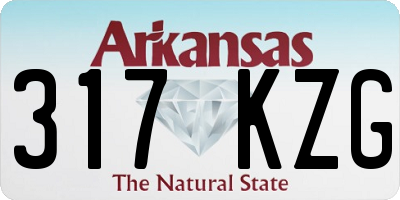 AR license plate 317KZG