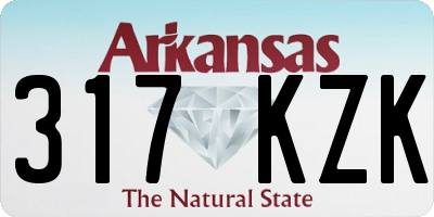 AR license plate 317KZK